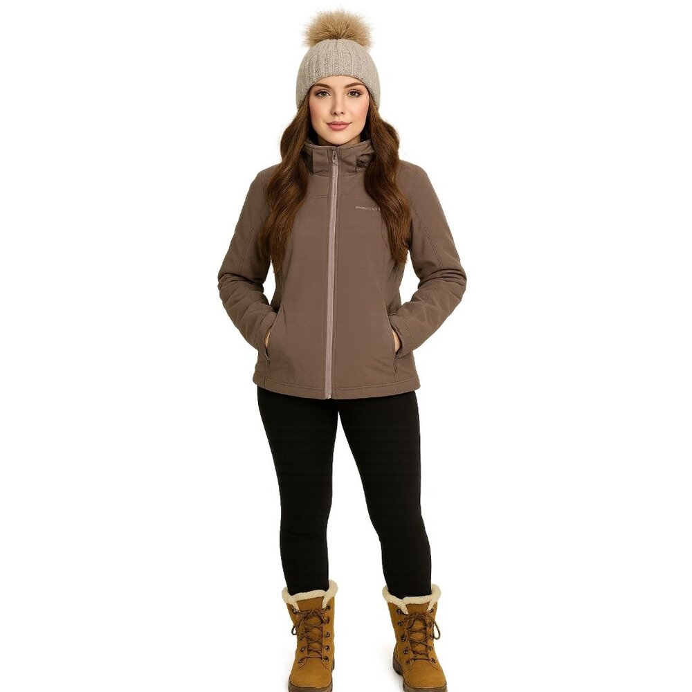 Free Country Jacket Coat Full Zip Up Hooded Hoodie Women's WOMAN'S Petite SMALL